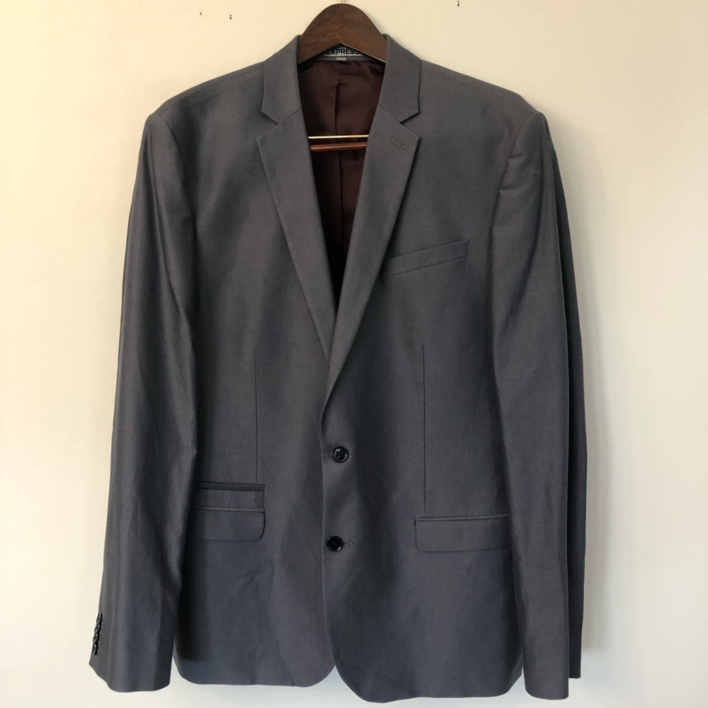 Express Suit Blazer, New without tags, Gray, 44L